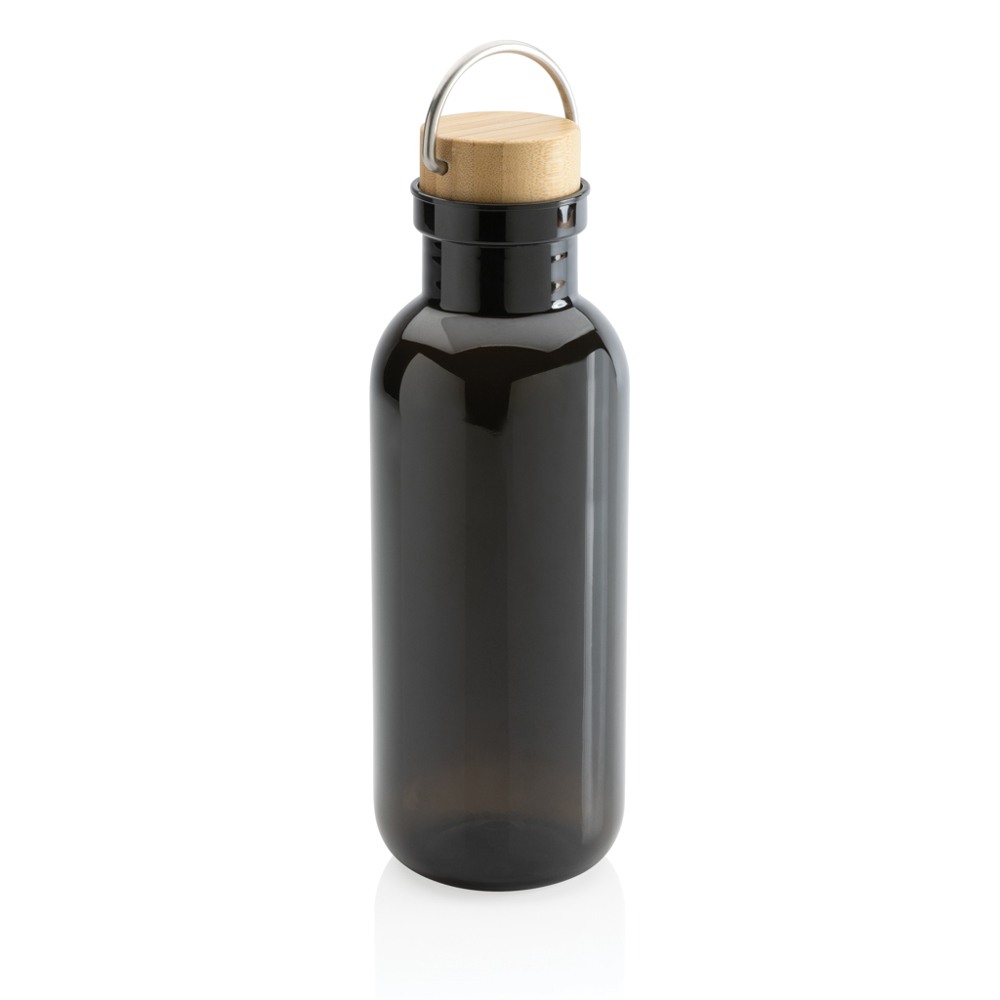 RCS recycled PET fles met bamboe deksel en handvat