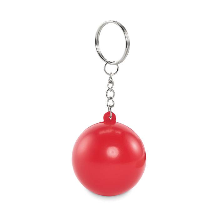 CIRKELY - PU balvormige sleutelhanger - kopen of bedrukken - Rood