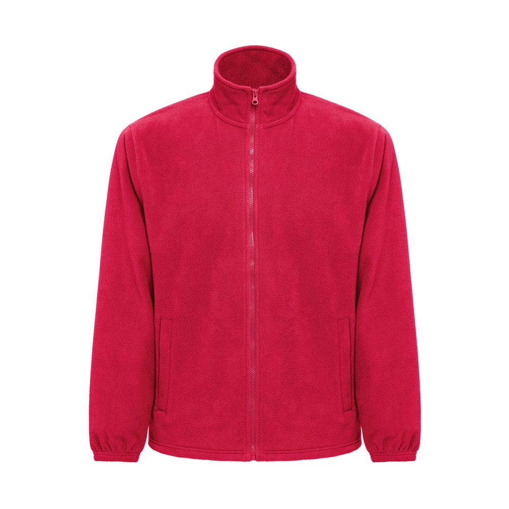 THC GAMA. Heren fleecejack met hoge dichtheid van polyester - voor bedrijven en relatiegeschenken - Rood