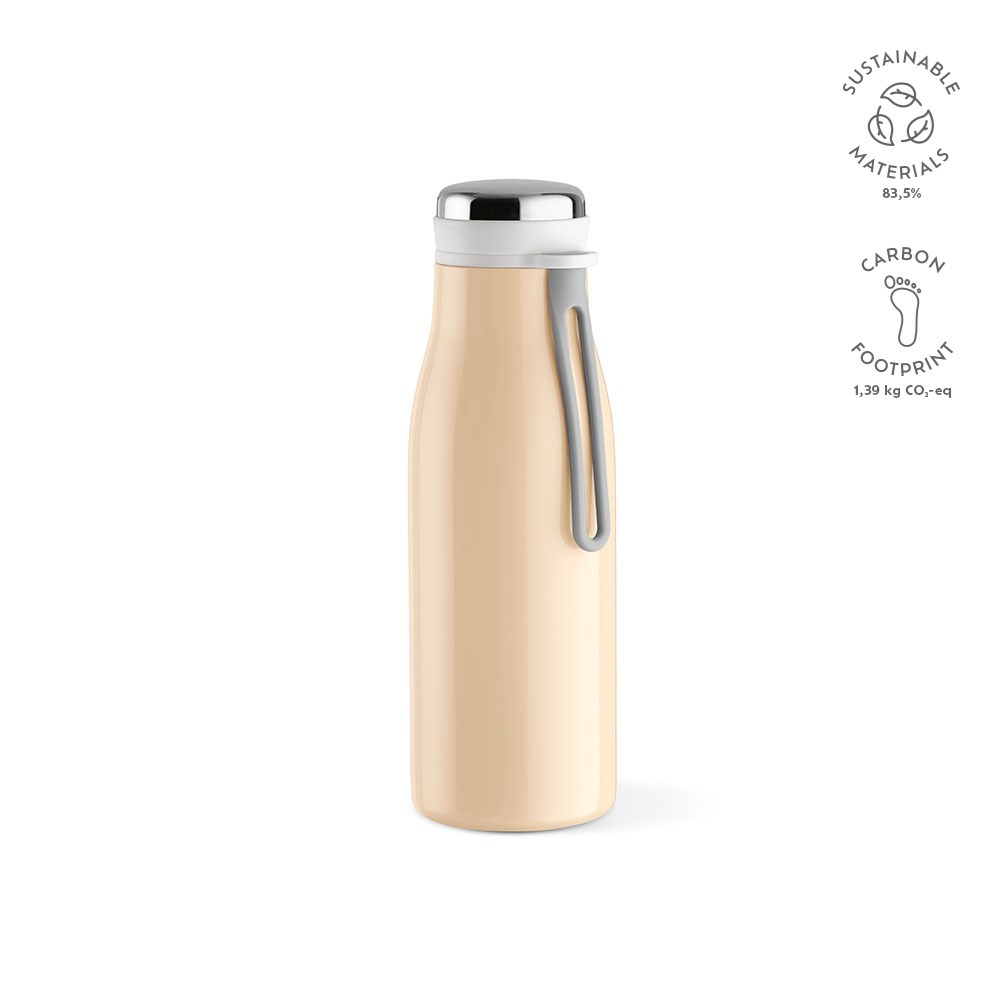 Arkansas 350 fles gerecycled roestvrij staal 400 ml - met logo of onbedrukt bestellen - Champagne