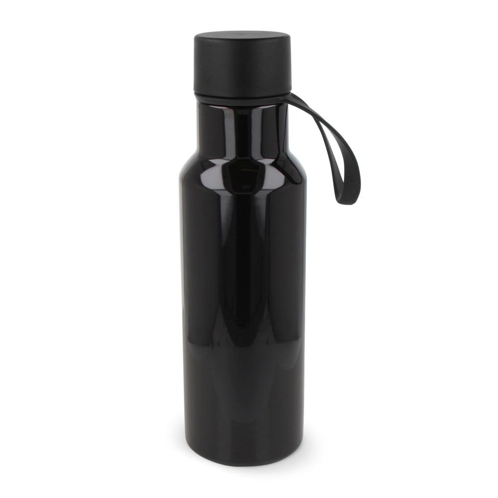 Waterfles Nouvel R-PET 600ml - kopen of bedrukken - Zwart