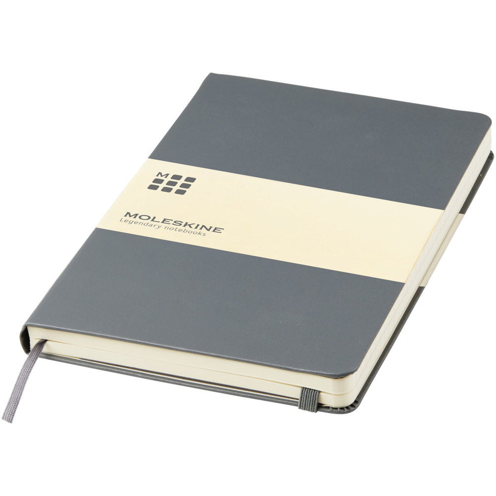 Moleskine Classic L hardcover notitieboek - gelinieerd - kopen of bedrukken - Leigrijs