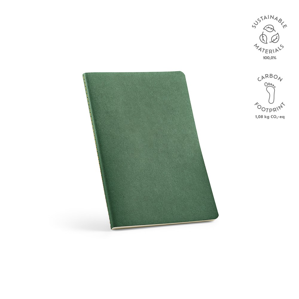Bronte A5 notitieboek gerecycled papier 70 gsm - met logo of onbedrukt bestellen - Donkergroen