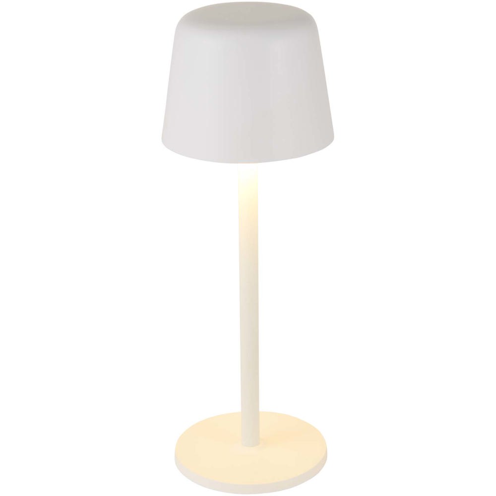 Alya oplaadbare dimbare tafellamp met 3 lichtstanden - Wit
