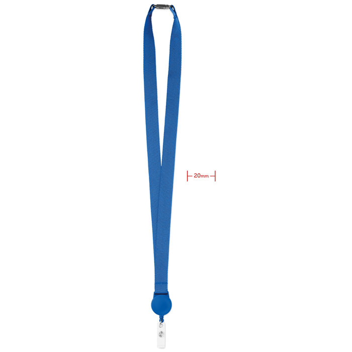 ZIP LANYARD - Lanyard met badgehouder - kopen of bedrukken - Royal Blauw