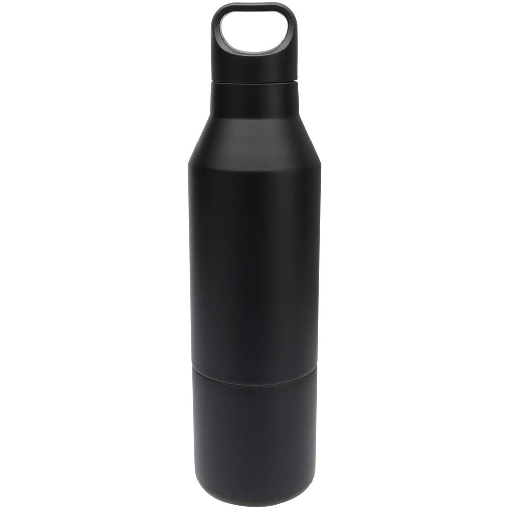 Odessy 600 ml RCS gecertificeerde, geïsoleerde fles van gerecycled roestvrijstaal met 300 ml beker