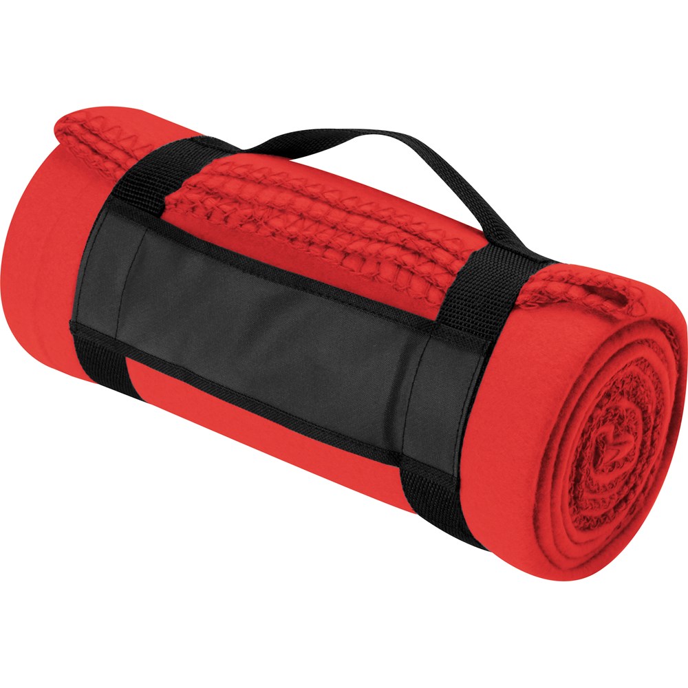 Fleecdeken - bedrukt of onbedrukt verkrijgbaar - Rood