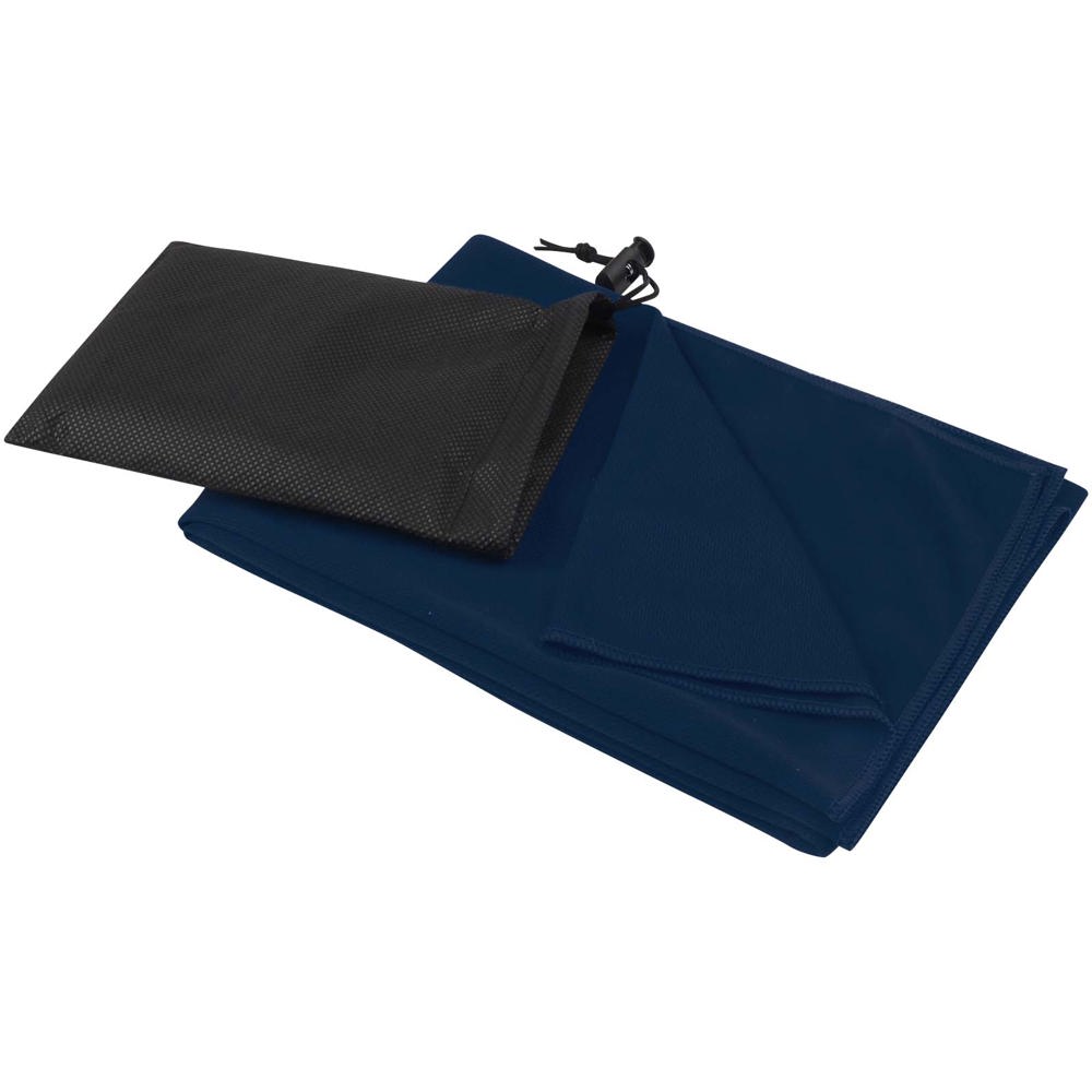 Lucas RPET sporthanddoek 50 x 100 cm - met logo of onbedrukt bestellen - Marineblauw