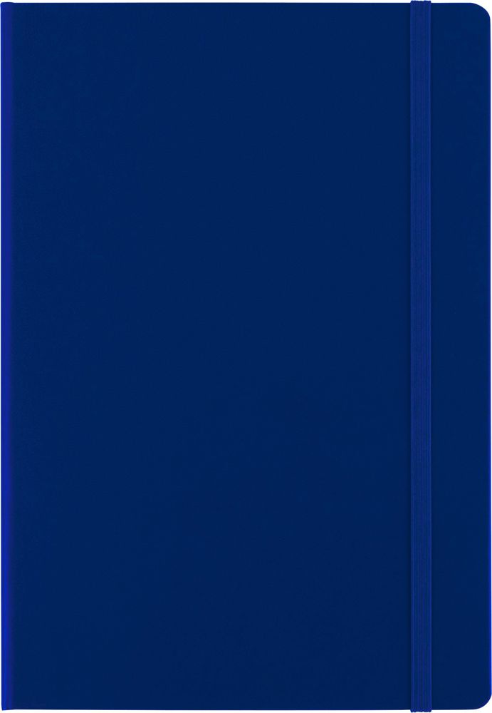 Kartonnen notitieboek Chanelle - met logo of onbedrukt bestellen - blauw