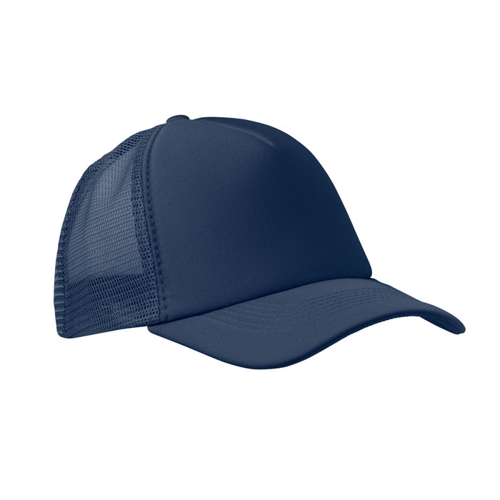 BUBBLE - 5 PANELEN TRUCKER PET - voor bedrijven en relatiegeschenken - Marineblauw