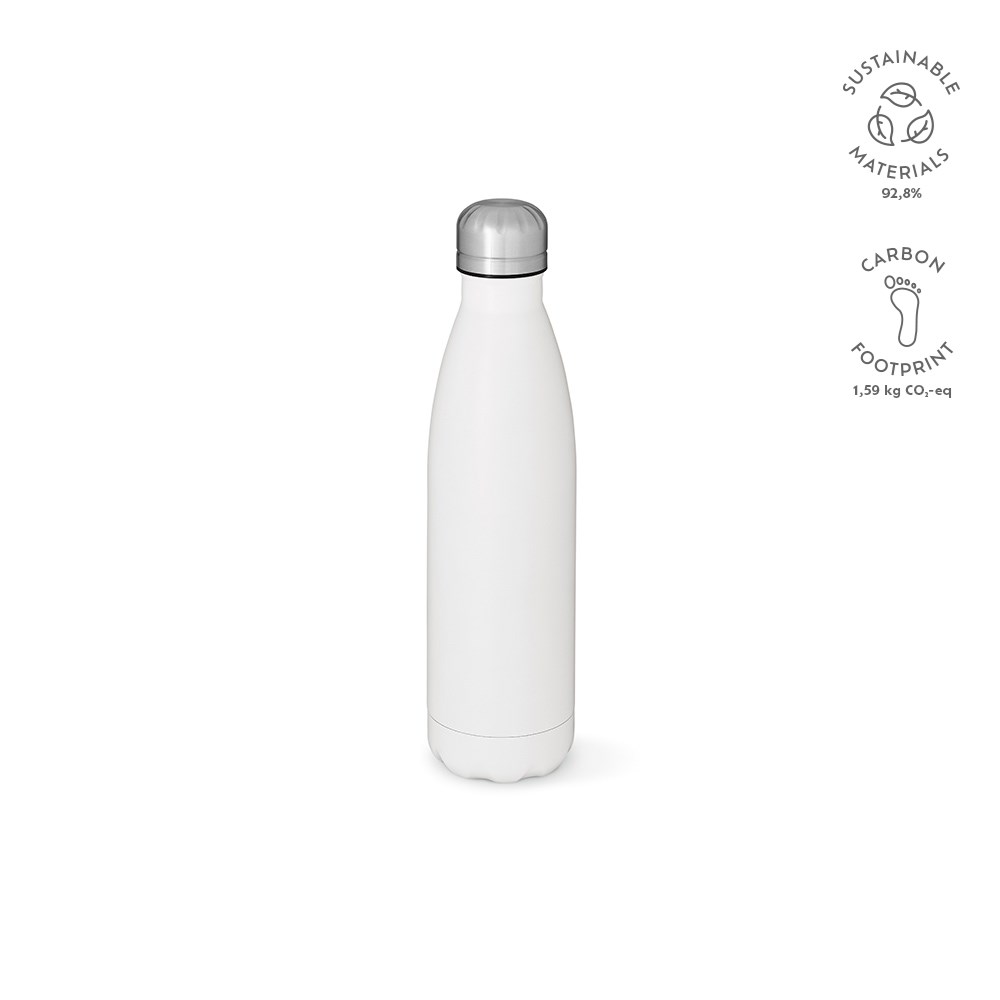 Mississippi 550 fles gerecycled roestvrij staal 535 ml - bedrukt of onbedrukt verkrijgbaar - wit