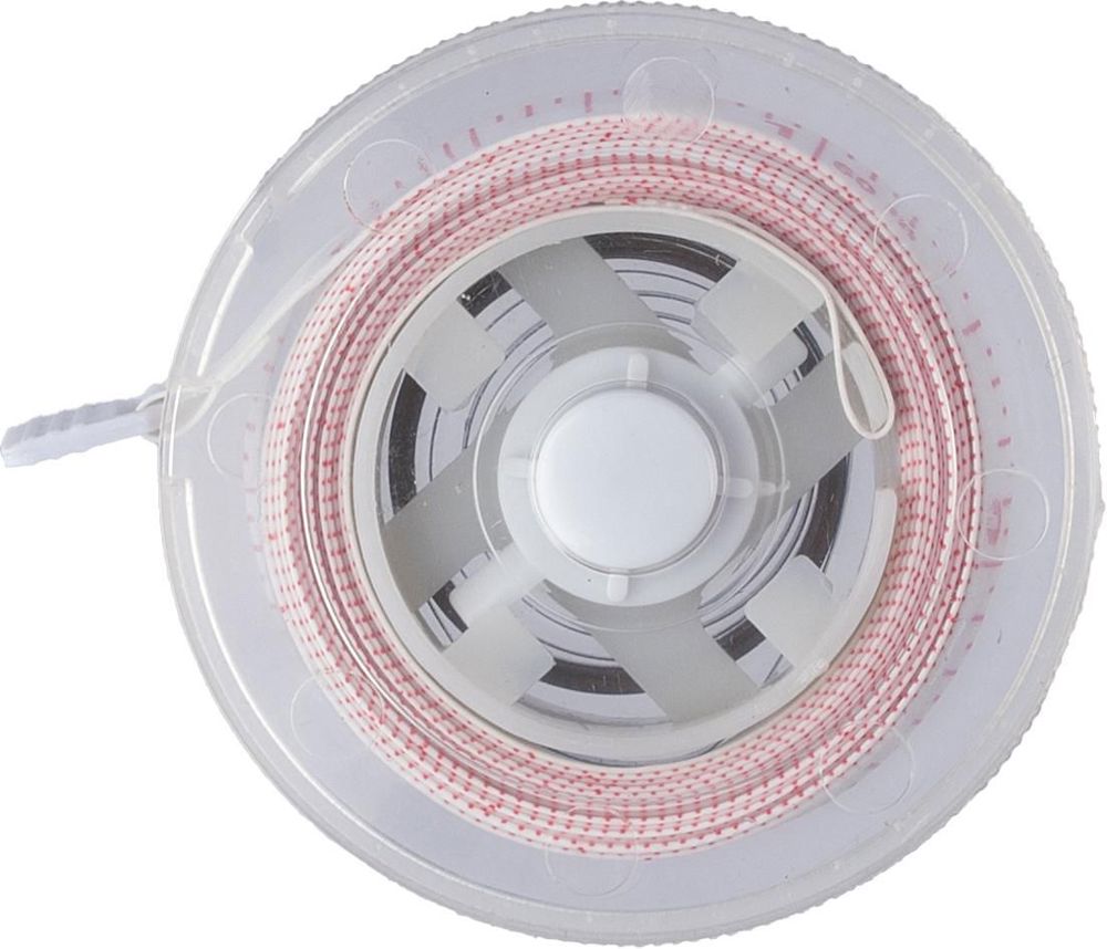 Plastic oprolbare meetlint Theo - voor bedrijven en relatiegeschenken - Wit