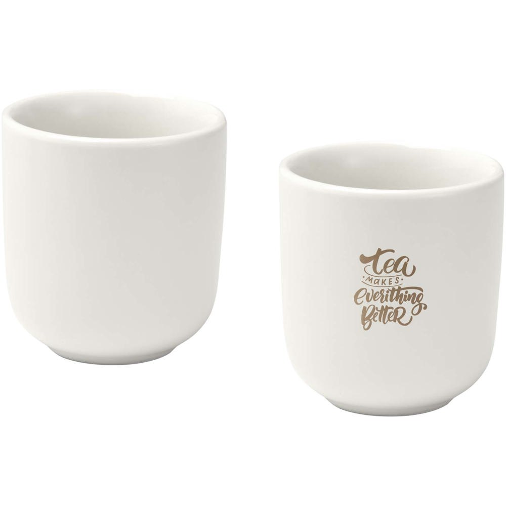 Male keramische espressokopjes van 90 ml met matte afwerking, set van 2