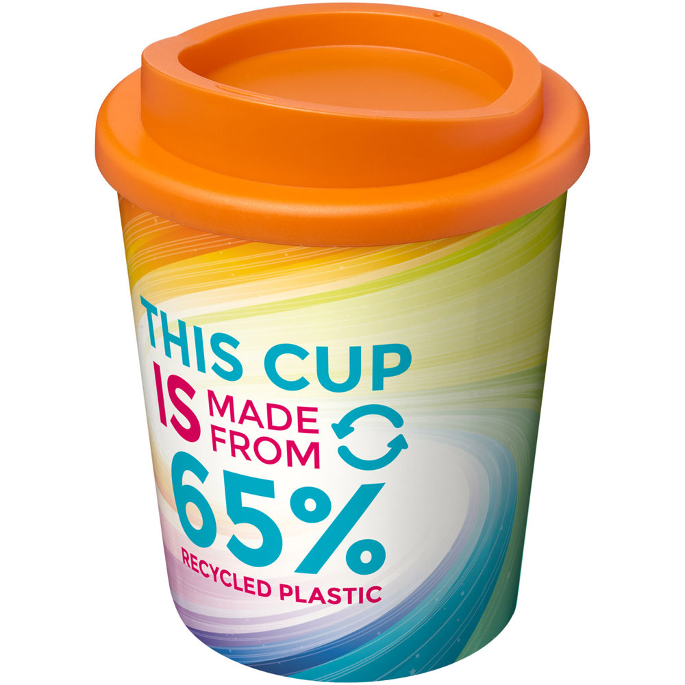 Brite-Americano® Espresso Eco 250 ml geïsoleerde beker - voor bedrijven en relatiegeschenken - oranje