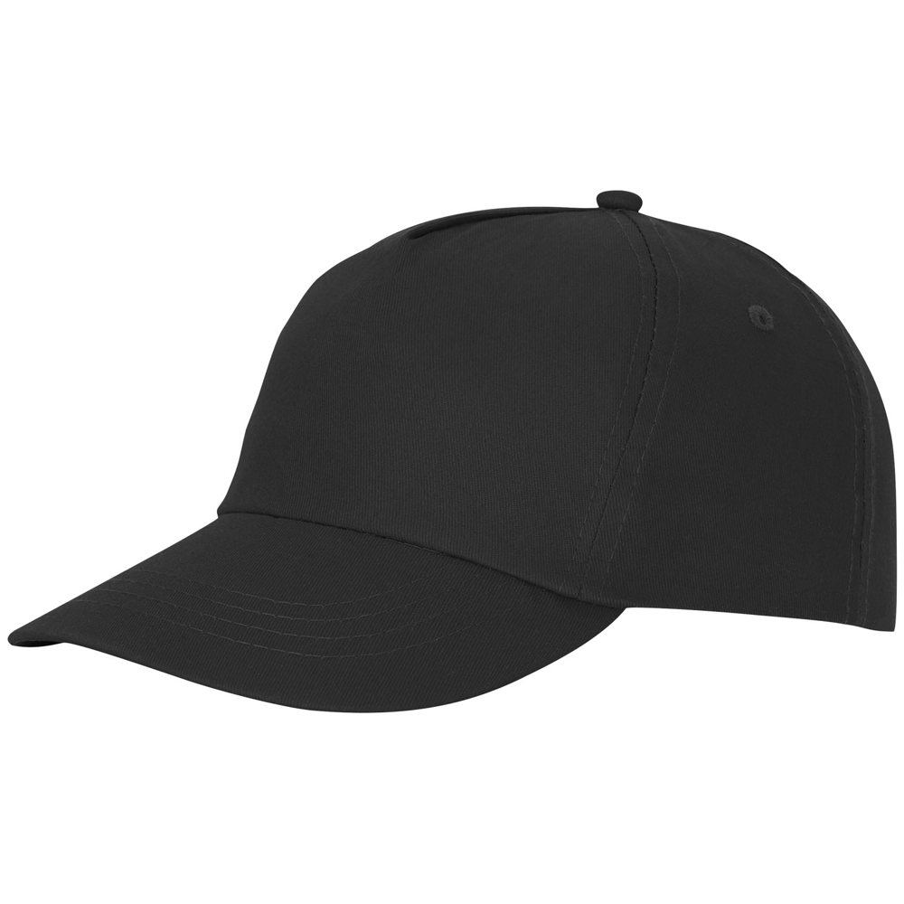 Feniks 5 panel cap - met logo of onbedrukt bestellen - zwart