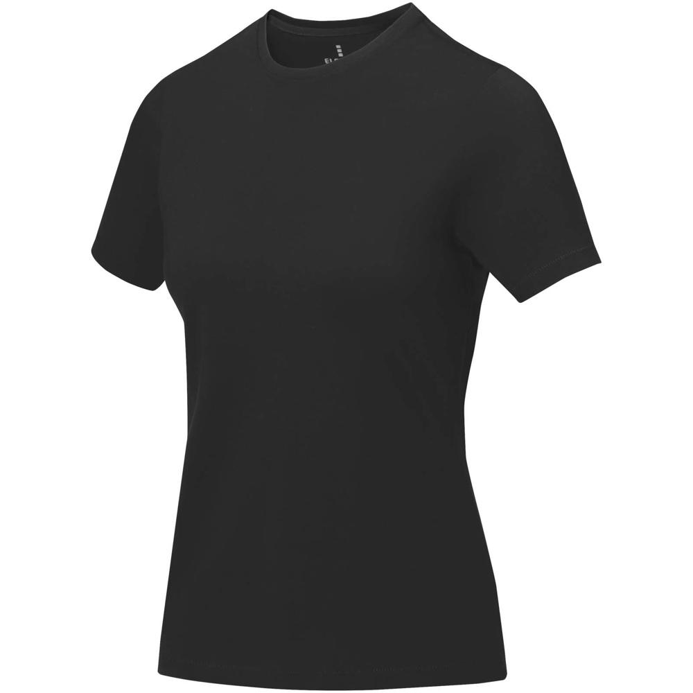 Nanaimo dames t-shirt met korte mouwen - bedrukt of onbedrukt verkrijgbaar - Zwart