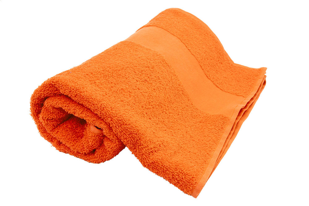 Terry L - Katoenen badstof handdoek - 70×140 cm - kopen of bedrukken - Oranje