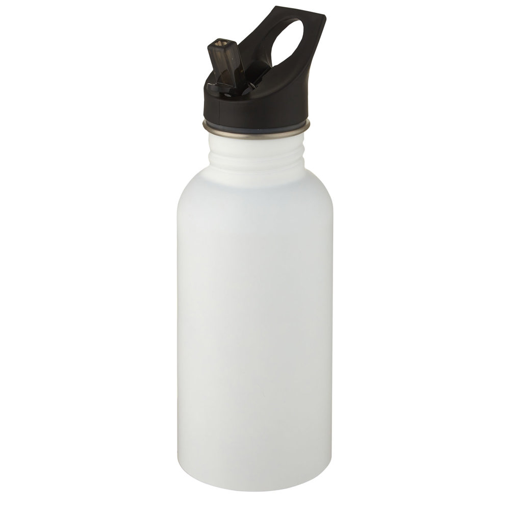 Lexi 500 ml roestvrijstalen drinkfles - met logo of onbedrukt bestellen - Wit