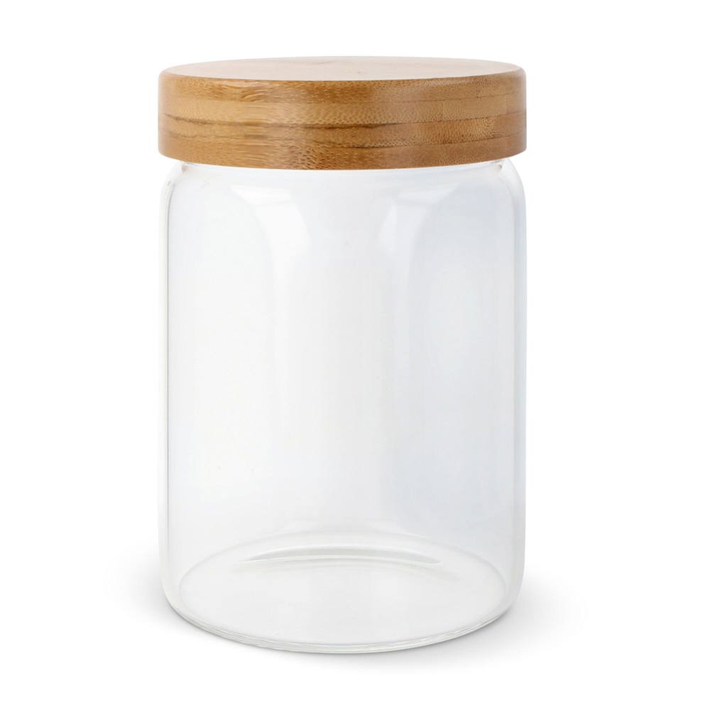 Canister glas &amp; bamboe 900ml