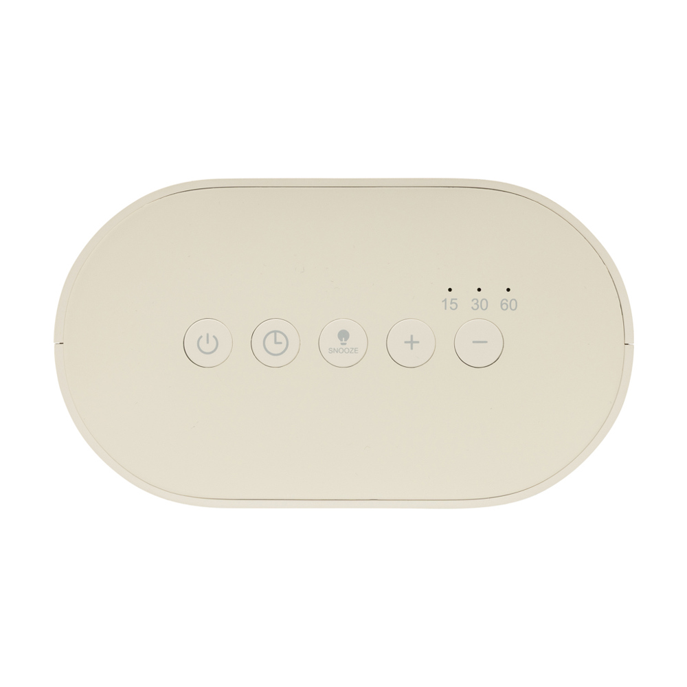 LumaRise RCS gerecycled plastic wekker met witte ruis