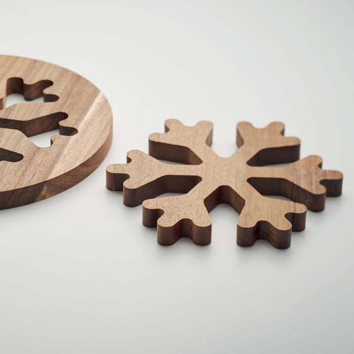 SCAGLIA - Acacia houten pothouders set