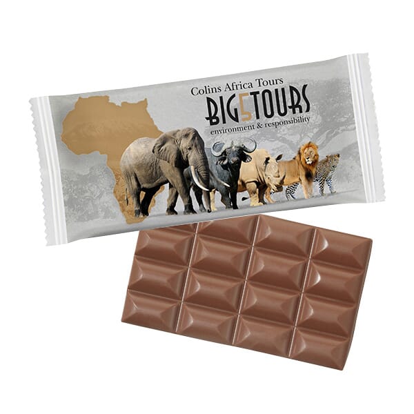 LARGE Chocolade tablet - bedrukt of onbedrukt verkrijgbaar