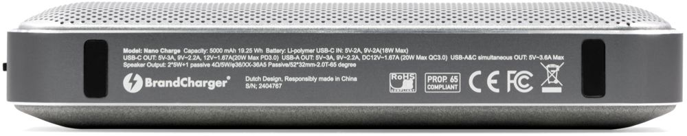BrandCharger Nano Charge draadloze speaker