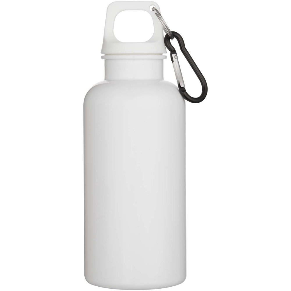 Oregon 400 ml effen waterfles van RCS gecertificeerd gerecycled plastic met karabijnhaak 