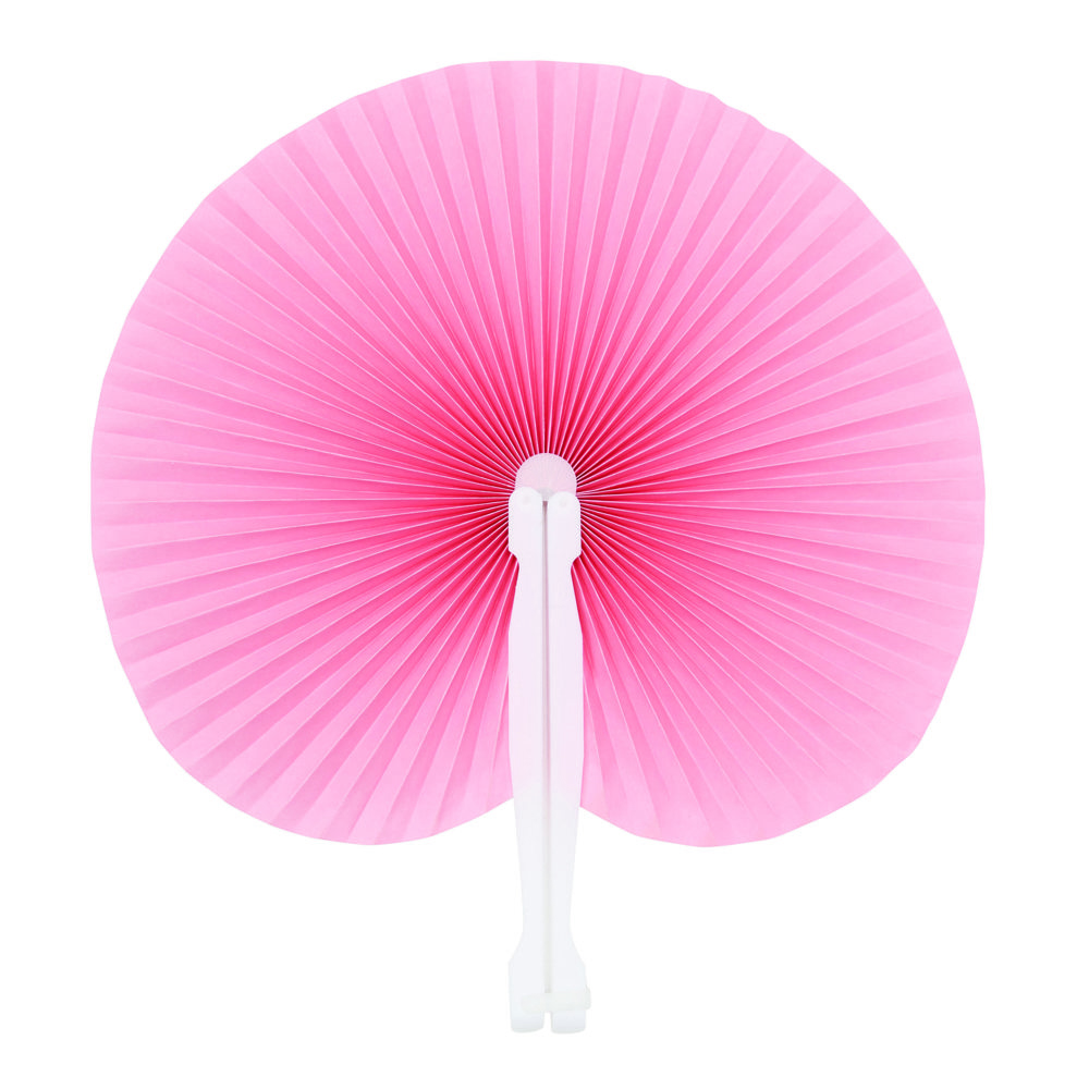 PEACOCK - Opvouwbare waaier - voor bedrijven en relatiegeschenken - roze