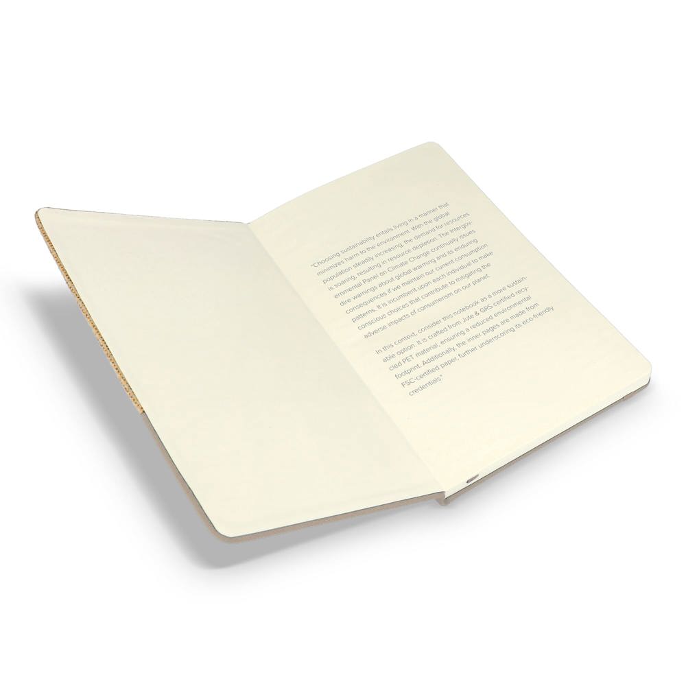 Notitieboek jute R-PET