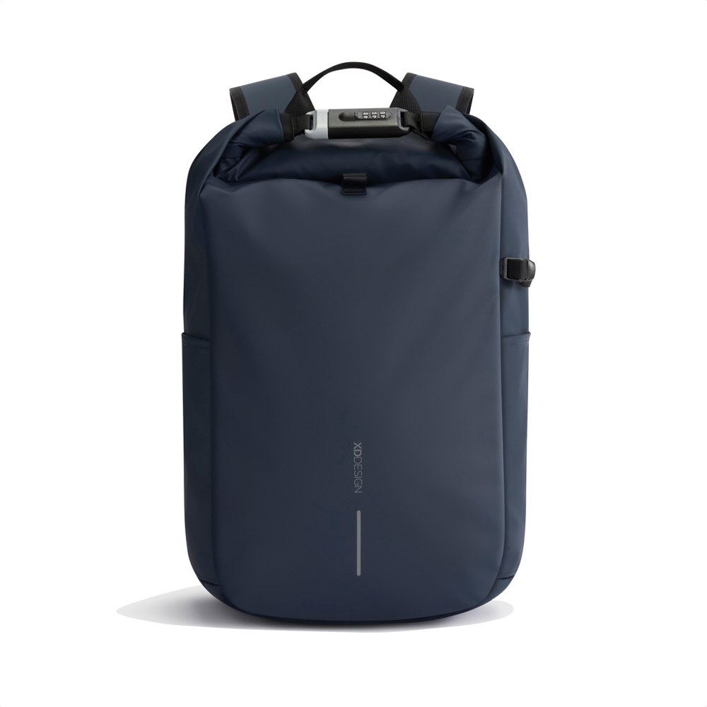 Urban waterbestendige anti-diefstal rugzak - met logo of onbedrukt bestellen - donkerblauw, zwart (± PMS 296 C/ ± PMS Black)