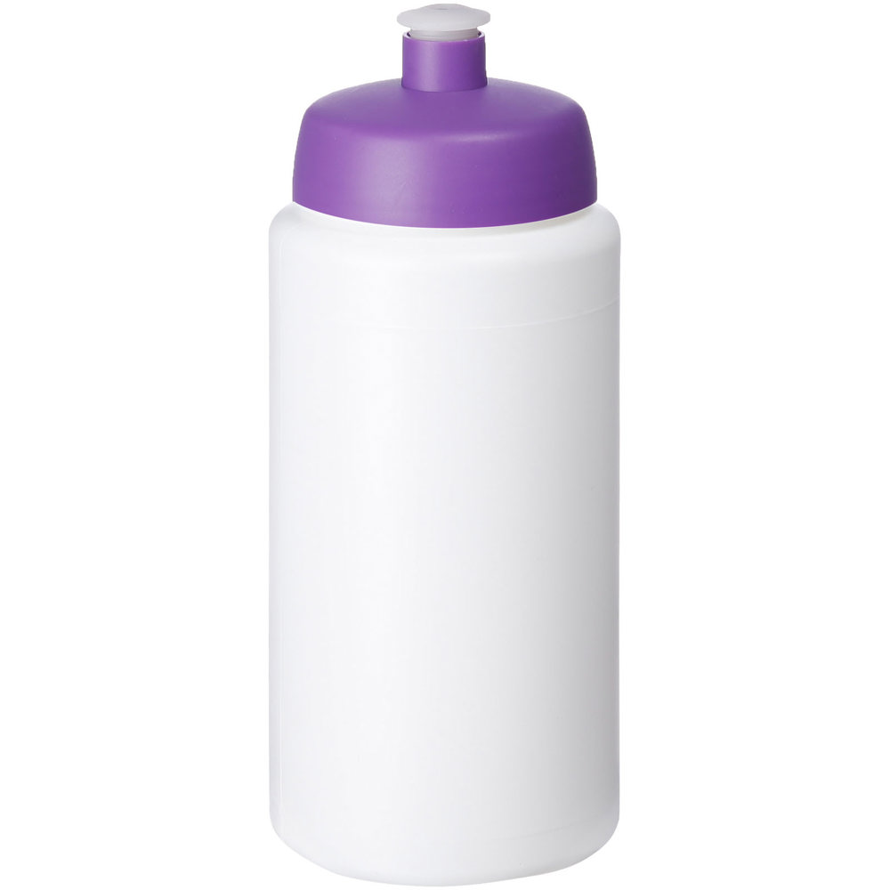 Baseline® Plus grip 500 ml sportfles met sportdeksel - kopen of bedrukken - Wit, Paars