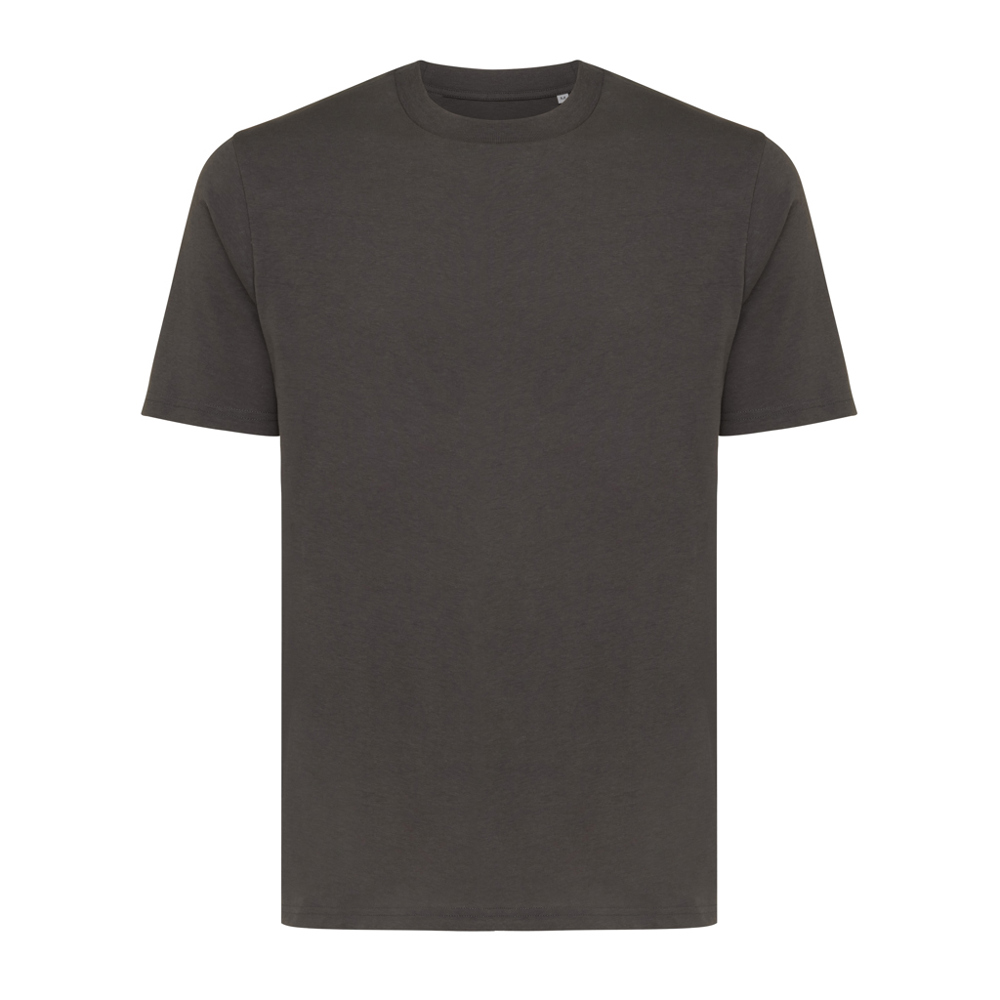 IQONIQ Sierra lichtgewicht gerecycled katoen t-shirt - voor bedrijven en relatiegeschenken - antraciet (± PMS 19-3900 TCX)