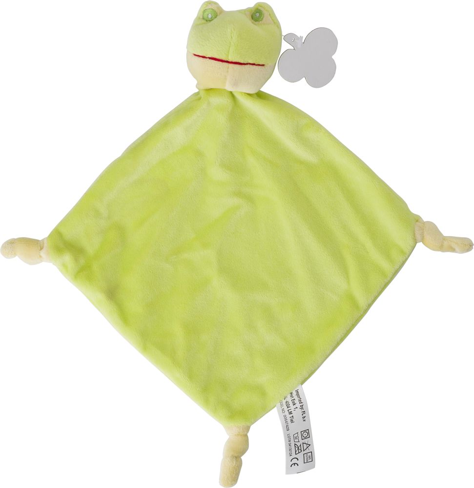 Pluche tutdoekje Ameila - met logo of onbedrukt bestellen - lichtgroen