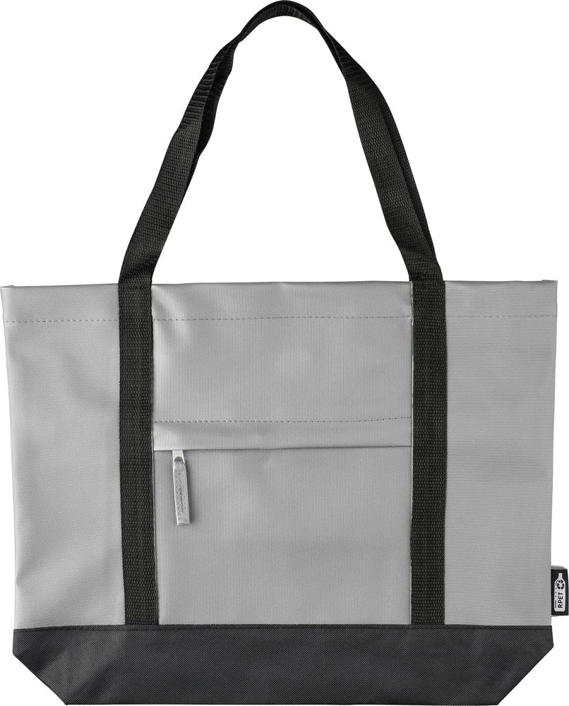 rPET polyester (600D) draagtas Lumi - voor bedrijven en relatiegeschenken - grijs