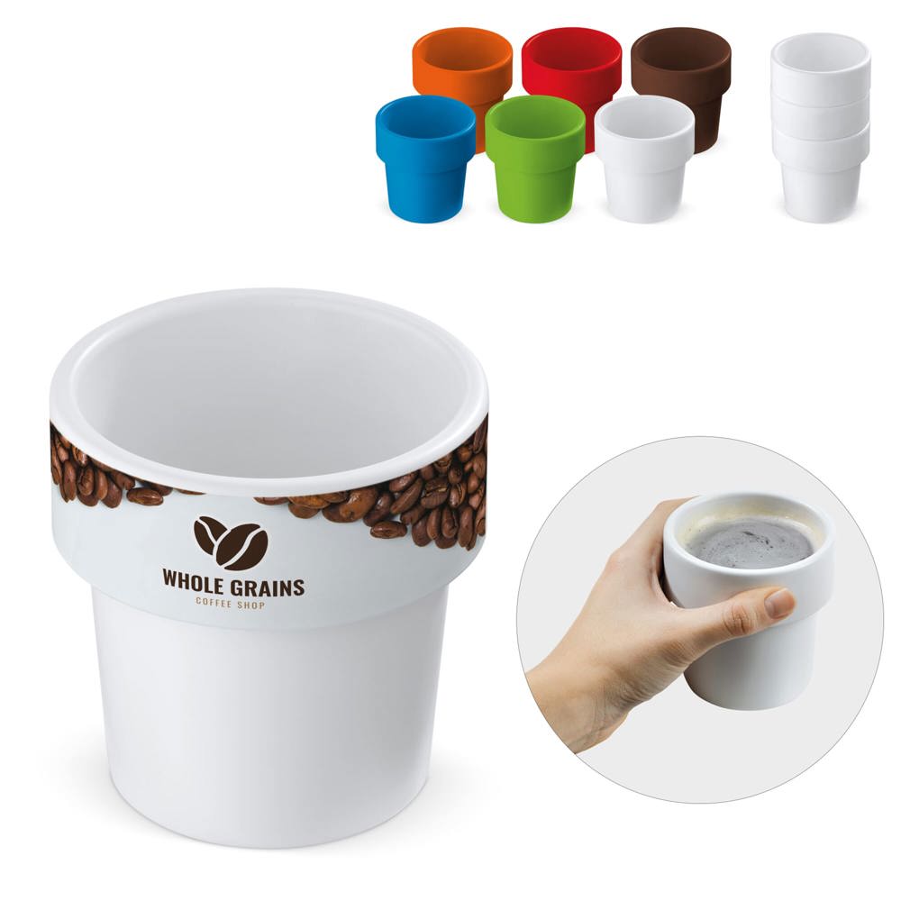 Koffiebeker Hot-but-cool 240ml - bedrukt of onbedrukt verkrijgbaar