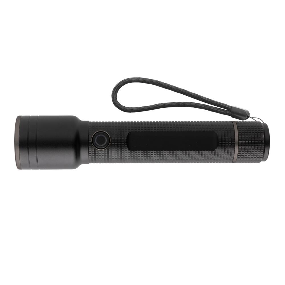 Gear X RCS gerecycled aluminium USB-oplaadbare zaklamp large - met logo of onbedrukt bestellen