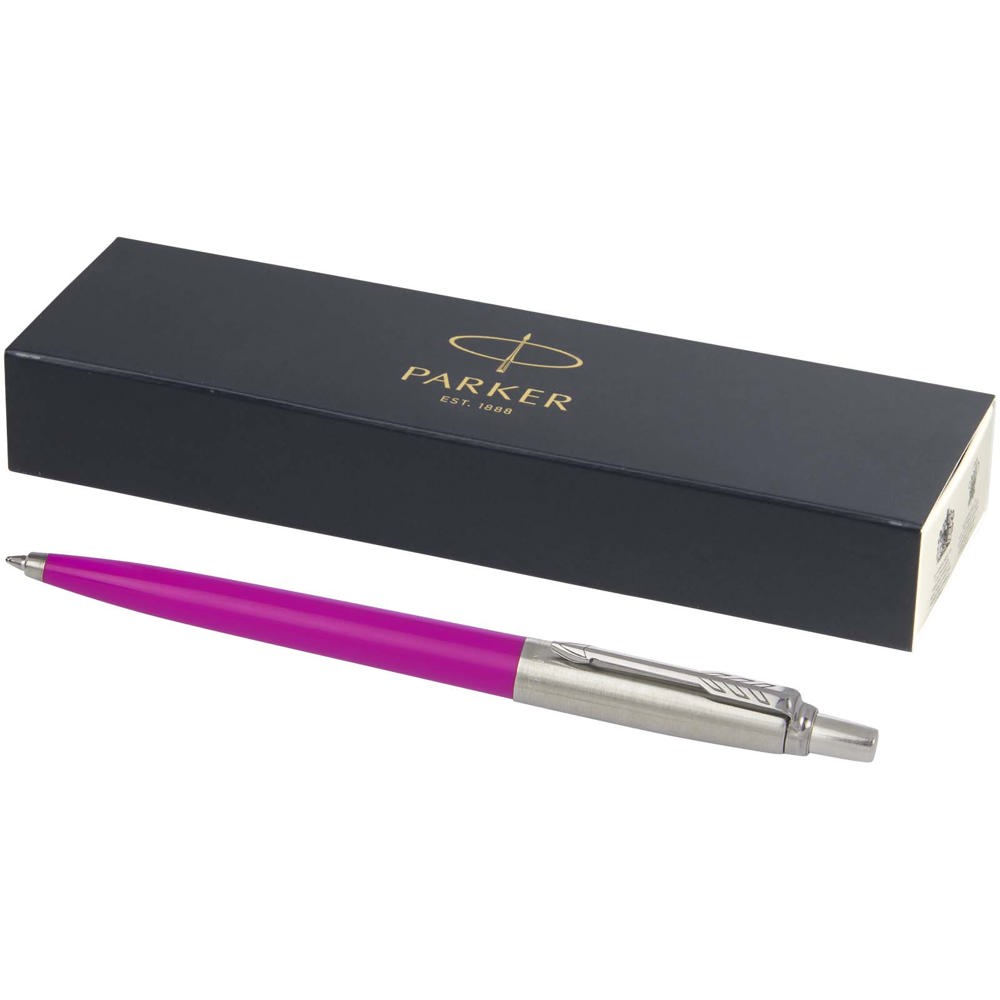 Parker Jotter gerecyclede balpen (blauwe inkt) - bedrukt of onbedrukt verkrijgbaar - magenta