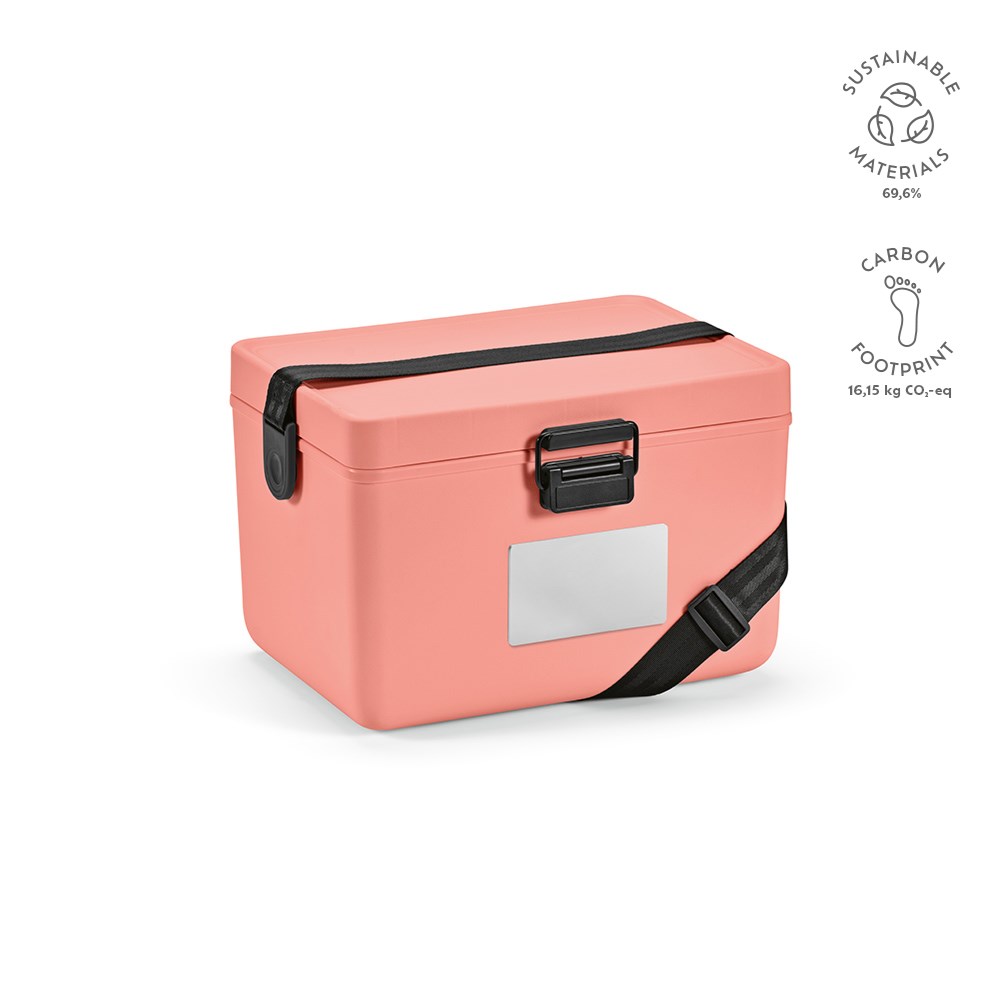 Bangkok 12L Koeler Gerecycled PP - voor bedrijven en relatiegeschenken - Zalm