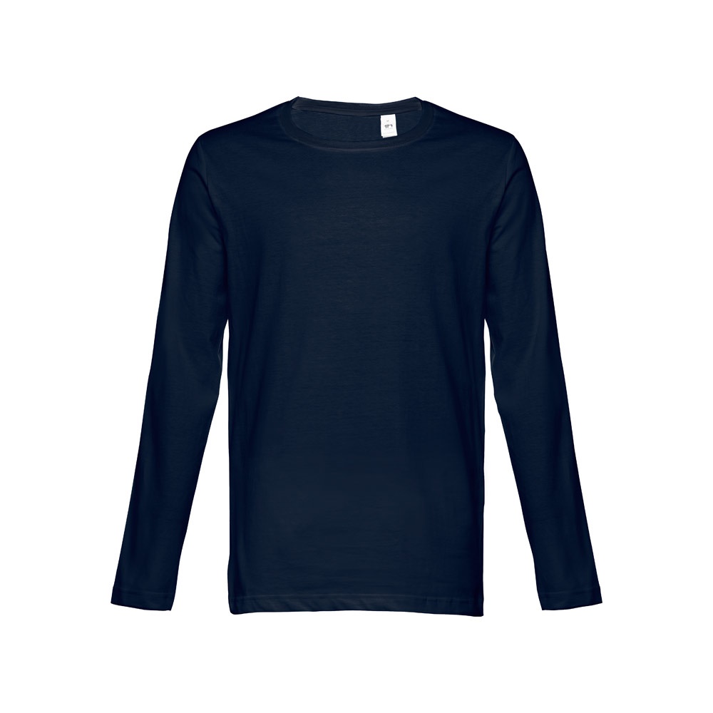THC BUCHAREST. T-shirt met lange mouwen voor mannen - met logo of onbedrukt bestellen - blauw