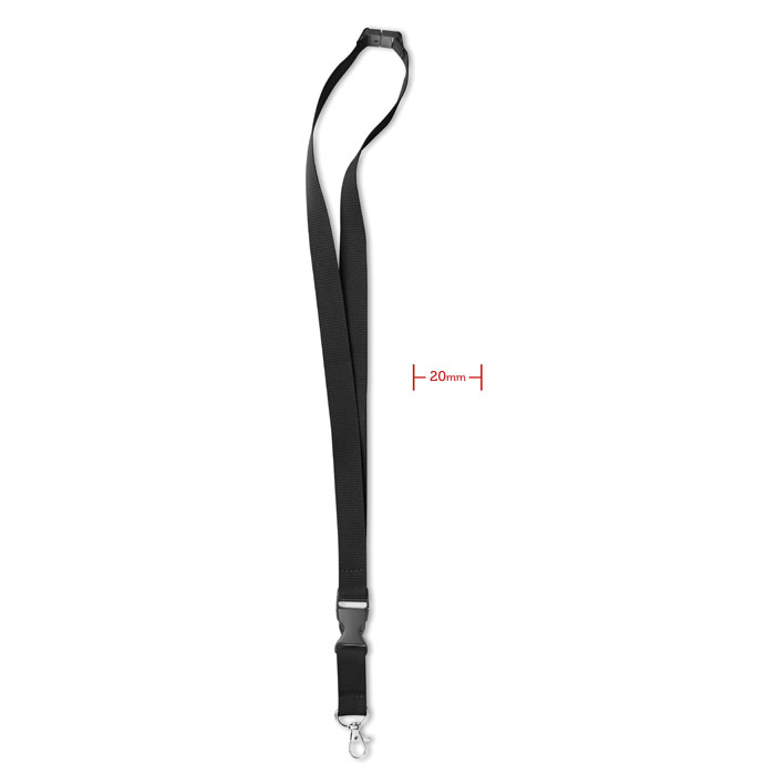 LANY - Lanyard, metalen haak. 20 mm - voor bedrijven en relatiegeschenken