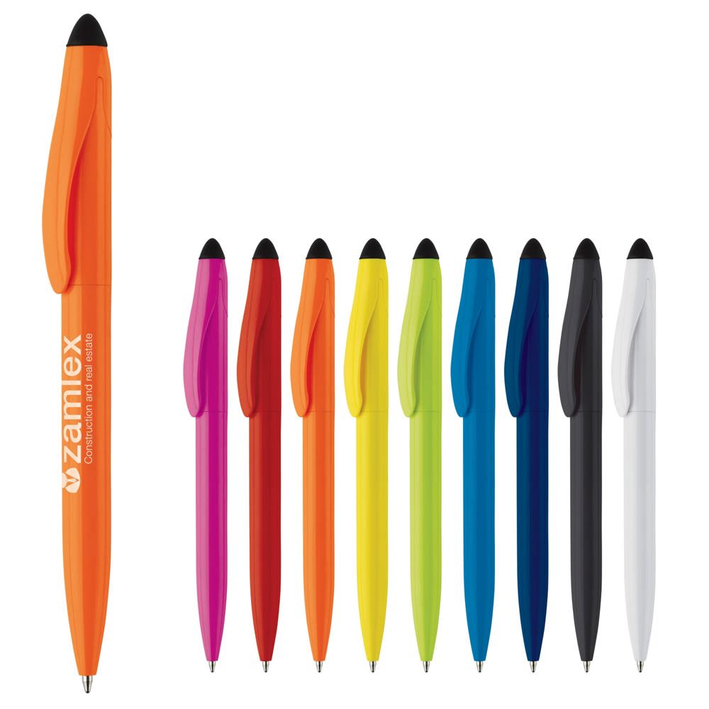 Balpen Touchy stylus hardcolour - voor bedrijven en relatiegeschenken