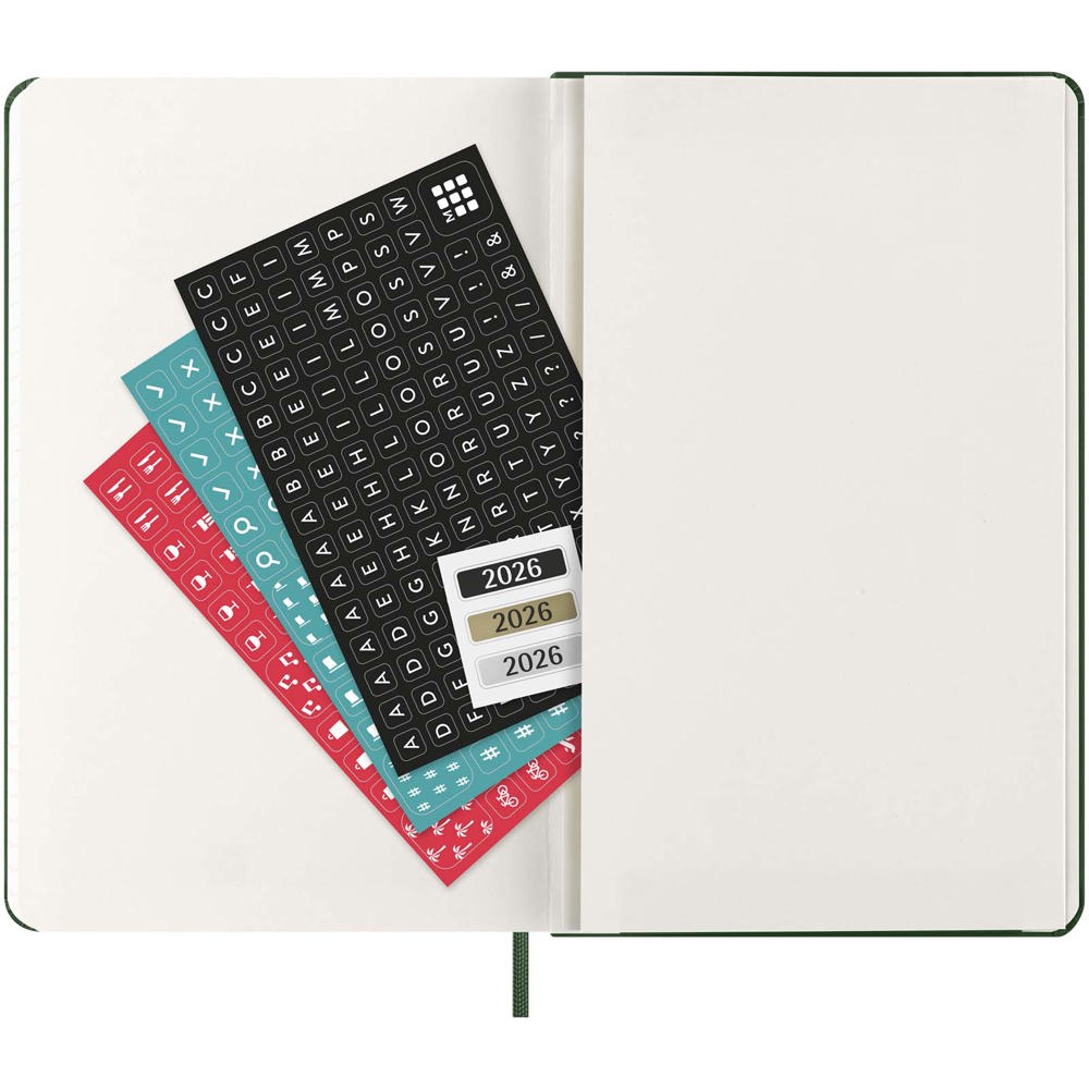 Moleskine dag-agenda voor 12 maanden met harde kaft