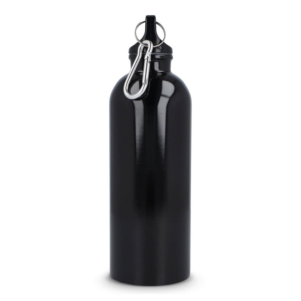 Gerecycled RVS Enkelwandige fles met Karabijnhaak 500ml