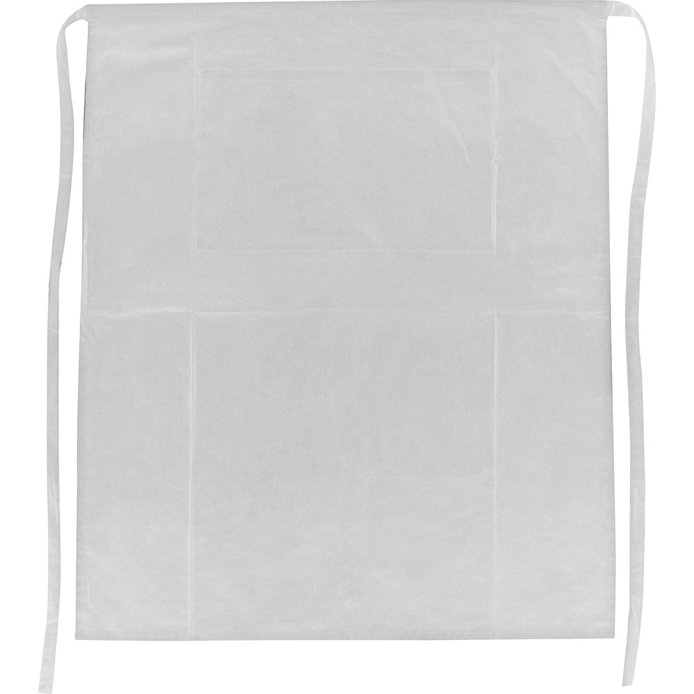 Schort large van 180g Eco Tex - bedrukt of onbedrukt verkrijgbaar - wit