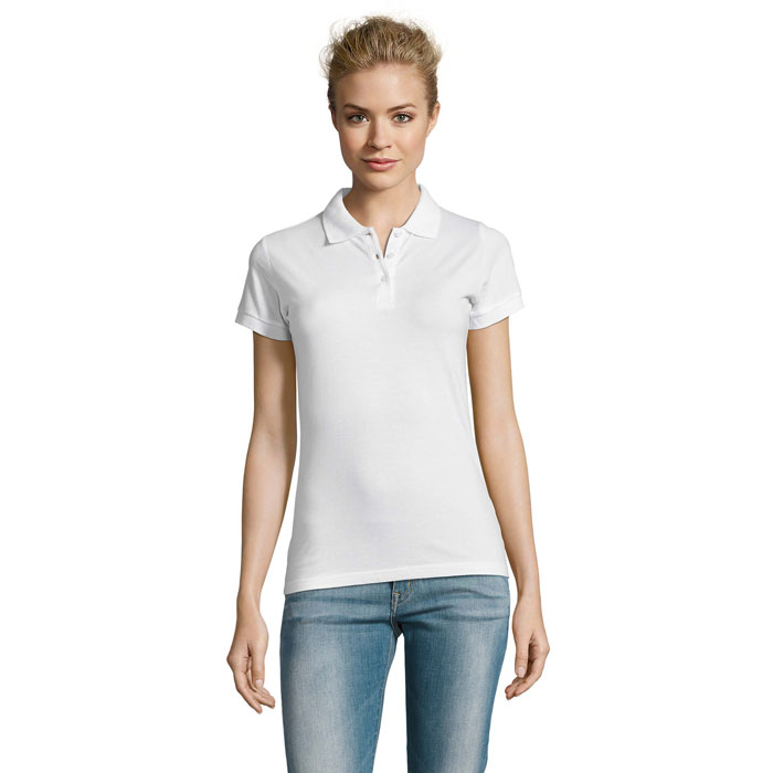 PERFECT WOMEN - PERFECT dames polo 180g - kopen of bedrukken - Wit