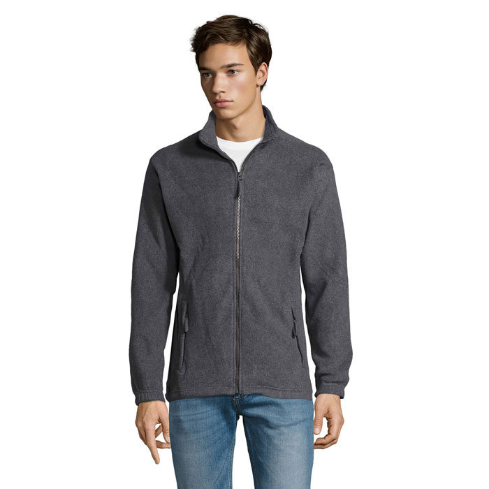 NORTH - NORTH Fleece jack met rits - kopen of bedrukken - Grijs Gemeleerd