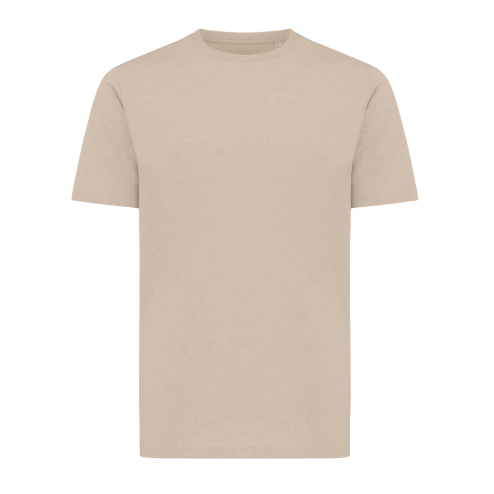IQONIQ Sierra lichtgewicht gerecycled katoen t-shirt - voor bedrijven en relatiegeschenken - desert (± PMS 14-0708 TCX)