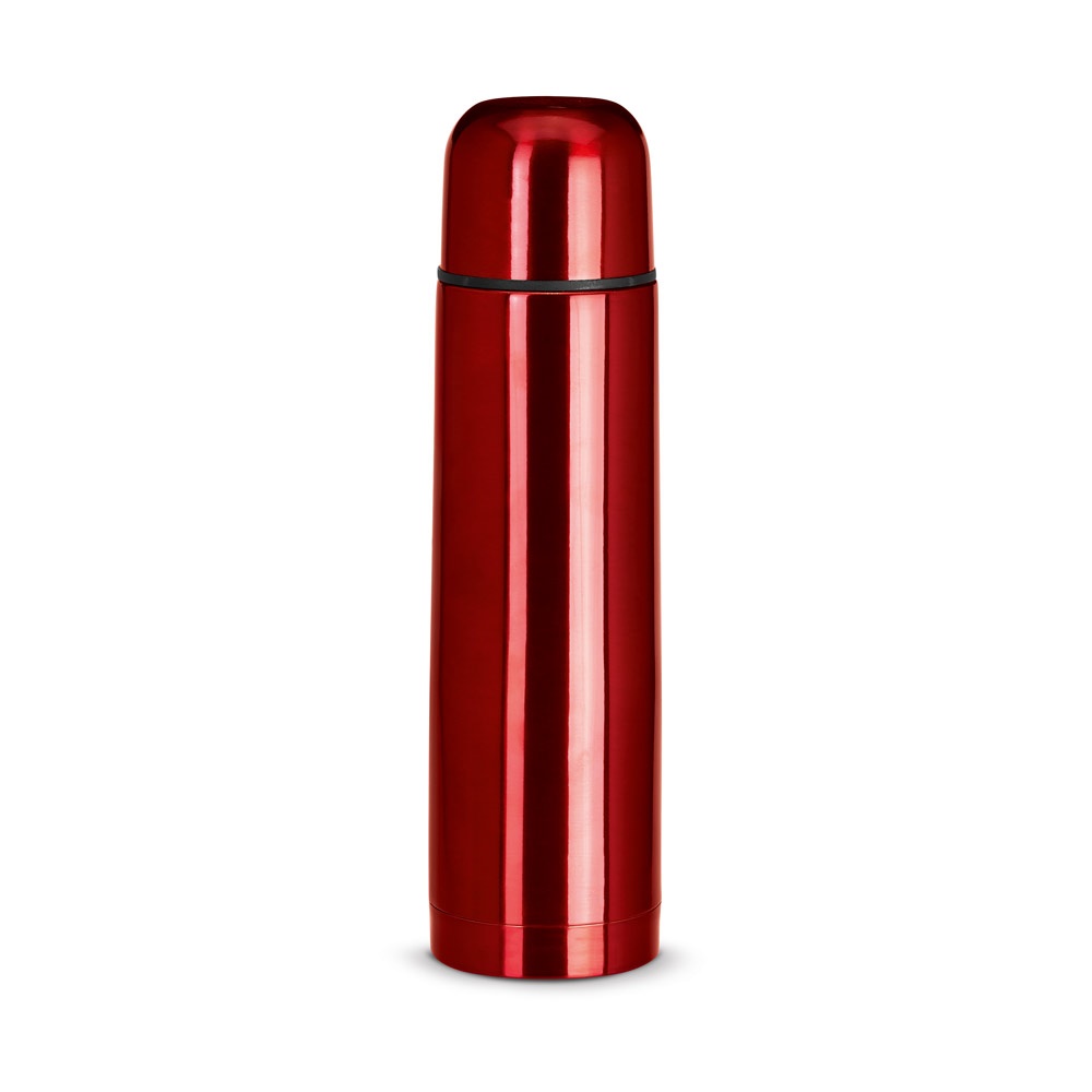 LUKA. 500 mL roestvrijstalen thermosfles - voor bedrijven en relatiegeschenken - Rood