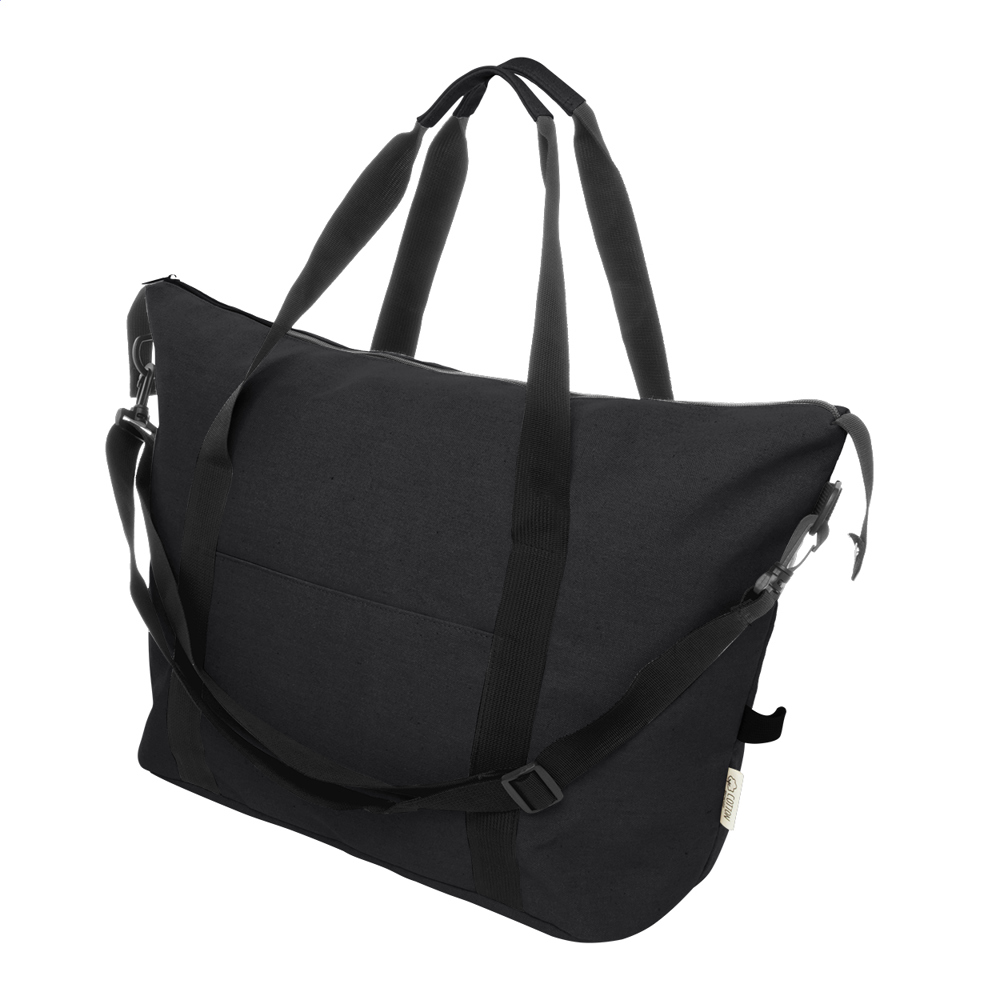 Rebyss Travel - reistas van gerecycled canvas - met logo of onbedrukt bestellen - zwart